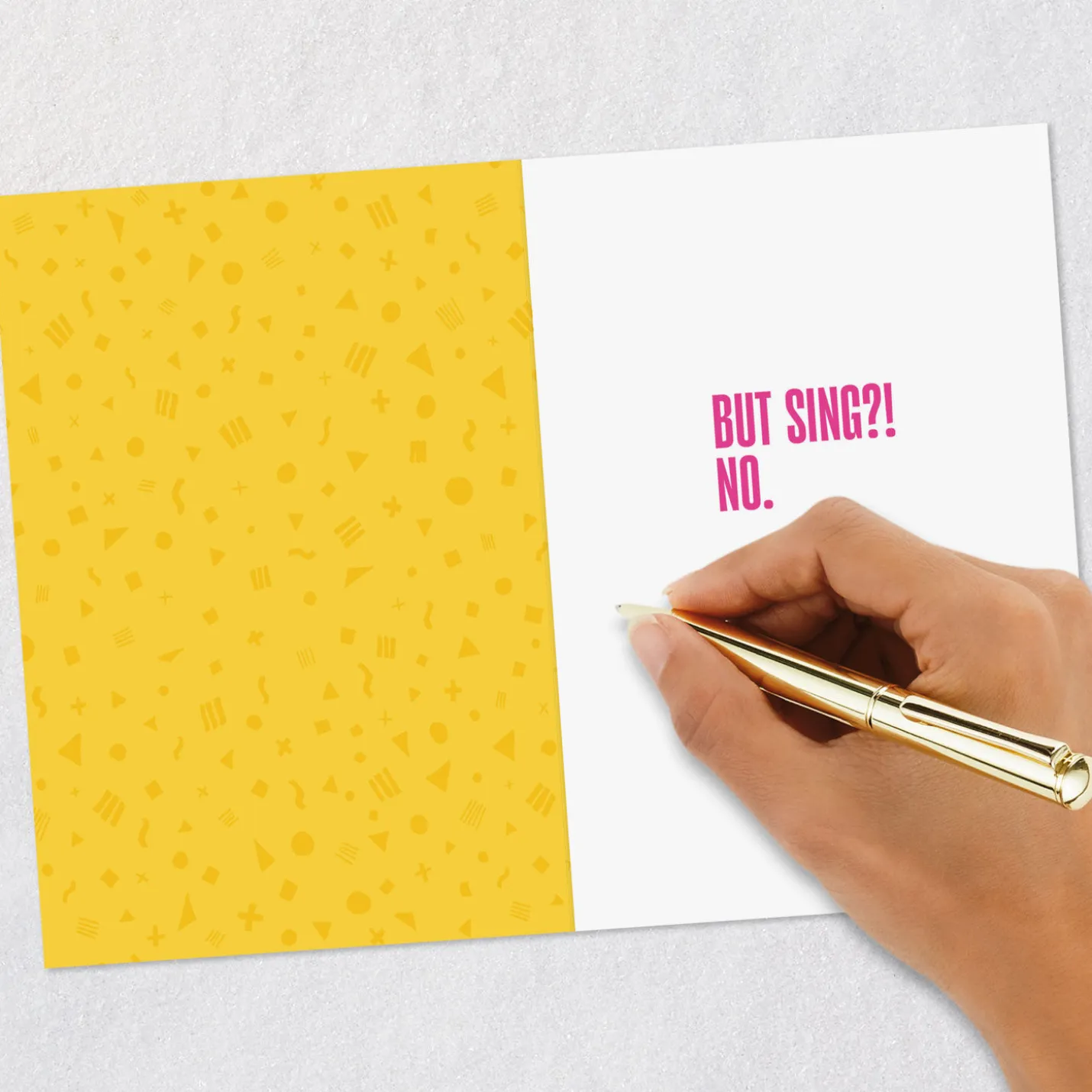 Kevin the Cat Won't Sing Funny Birthday Card