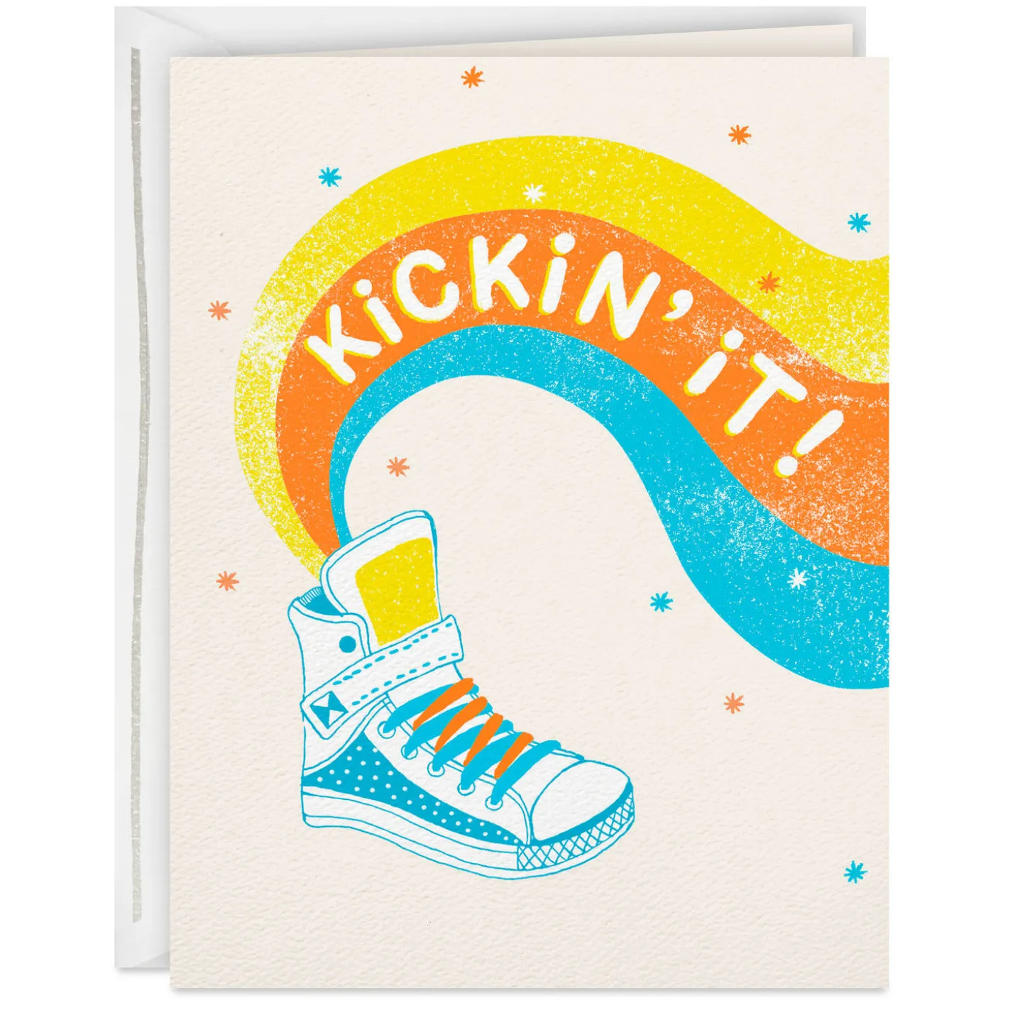 Kickin' It Old-School Cool Funny Birthday Card