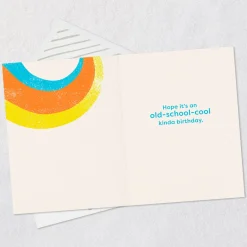 Kickin' It Old-School Cool Funny Birthday Card