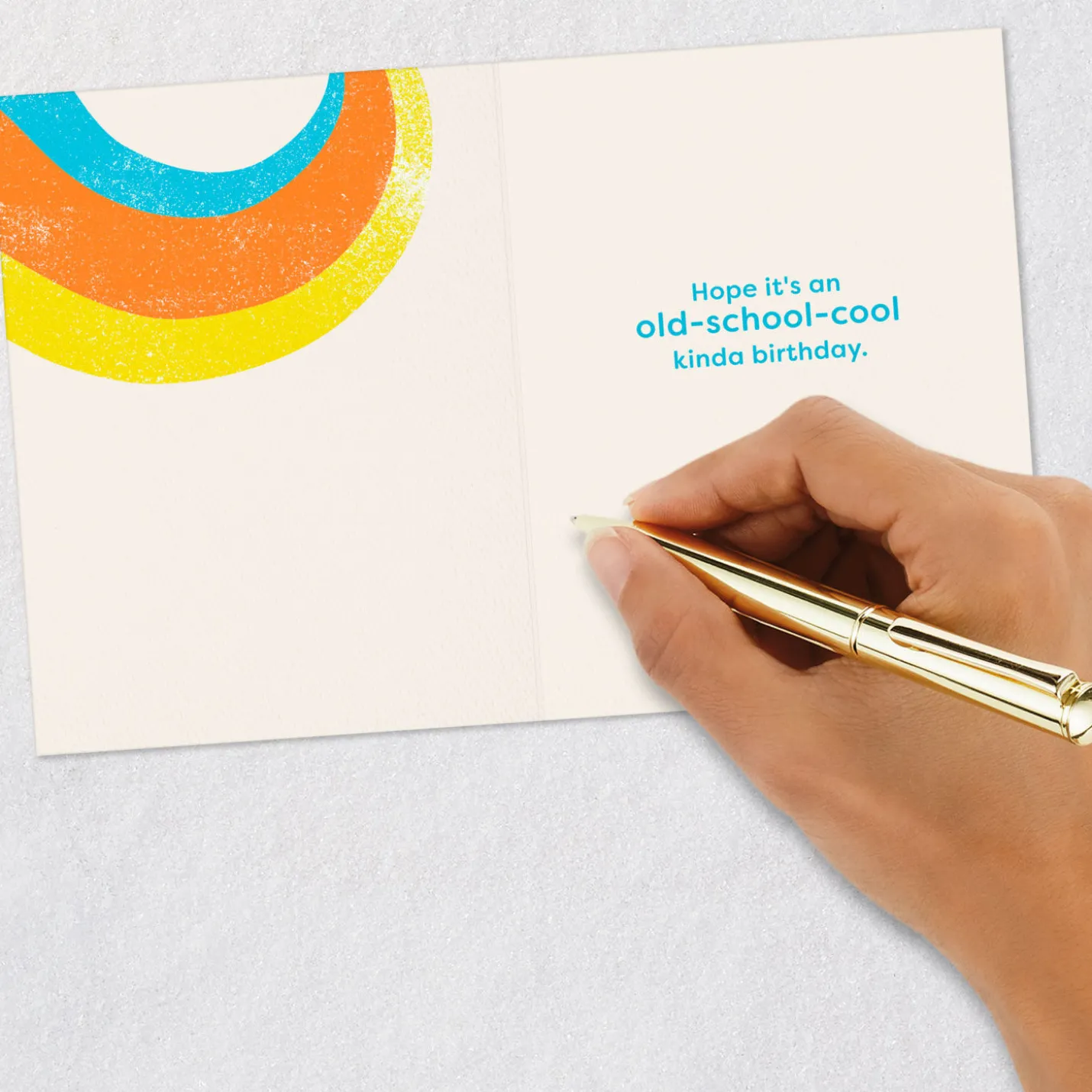 Kickin' It Old-School Cool Funny Birthday Card
