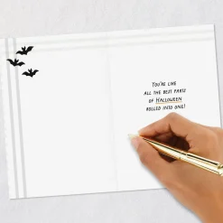 Killer Smile, Cool Hair Halloween Card for Grandson