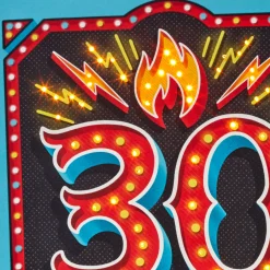 30 Killin' It Musical 30th Birthday Card With Light