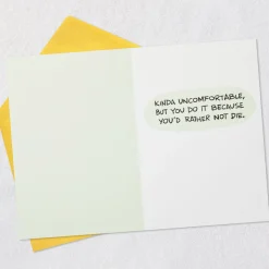 Kinda Uncomfortable Funny Birthday Card