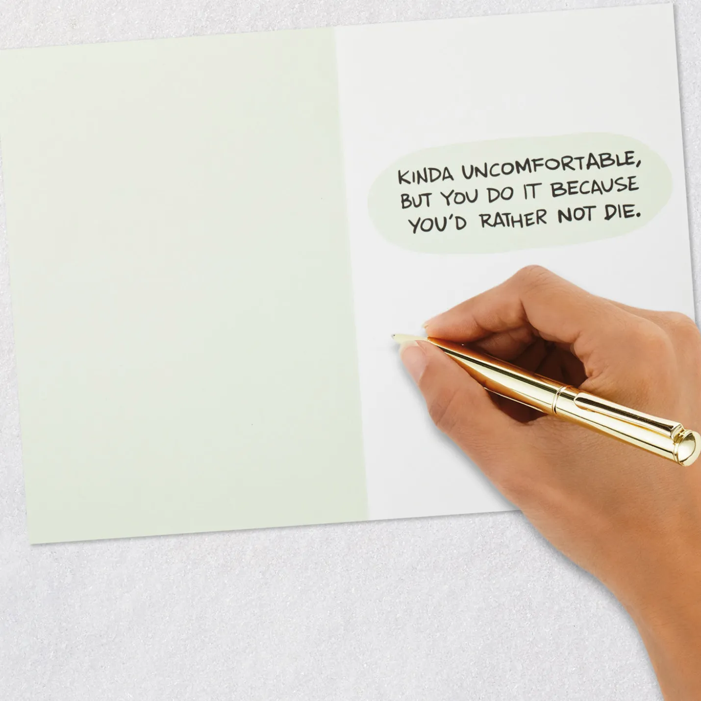 Kinda Uncomfortable Funny Birthday Card