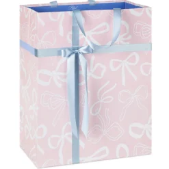 13" Lacey Chabert Collection Bows on Pink Large Gift Bag