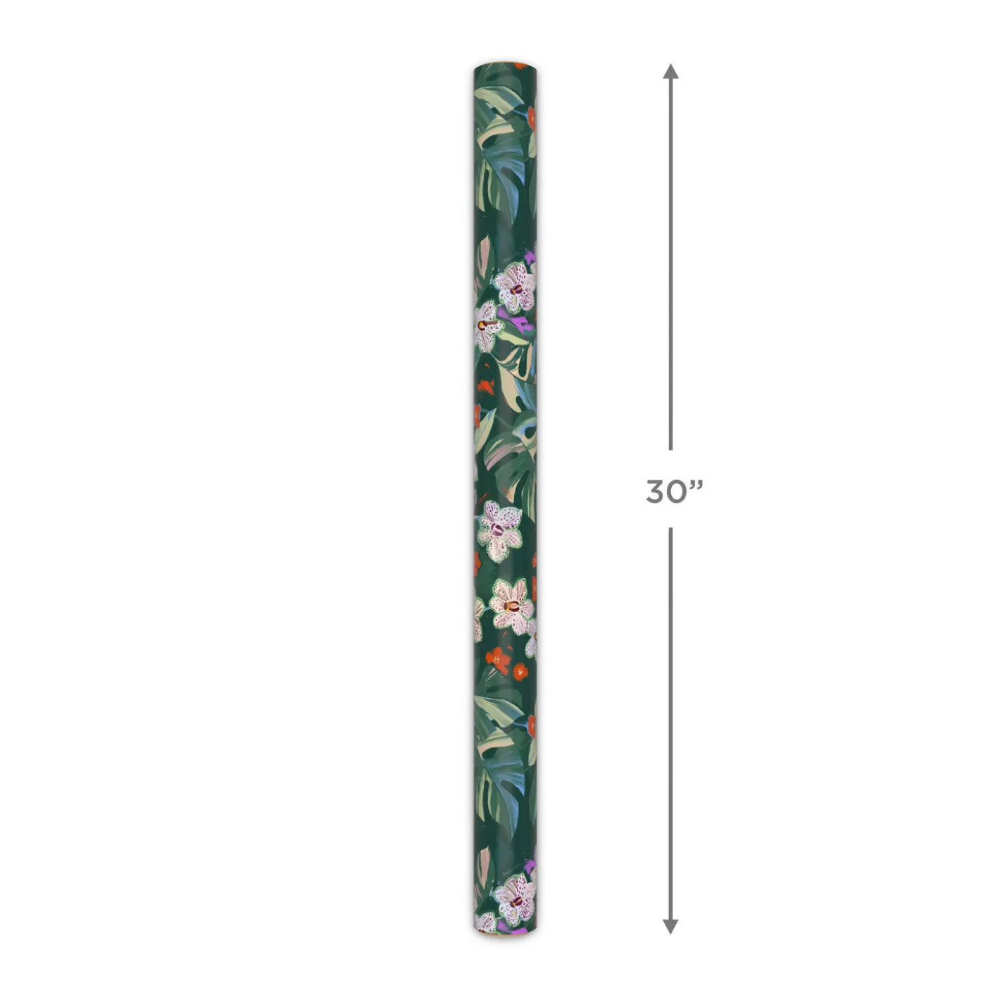 Lacey Chabert Collection Green Floral Wrapping Paper Roll, 20 sq. ft.