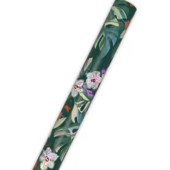Lacey Chabert Collection Green Floral Wrapping Paper Roll, 20 sq. ft.