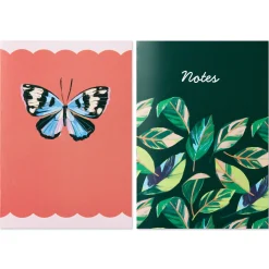 Lacey Chabert Collection Leaf Pattern and Butterfly Notebooks, Set of 2