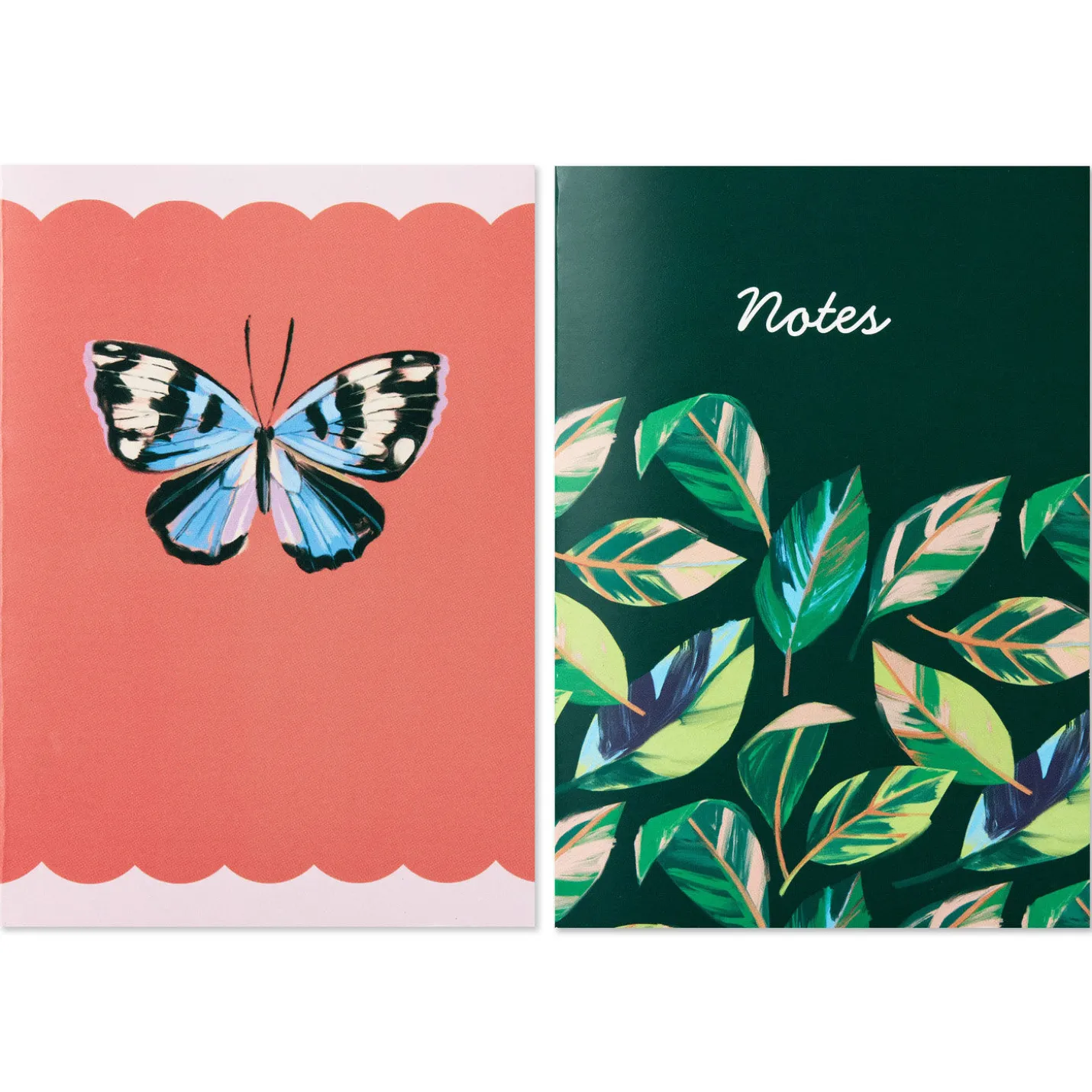 Lacey Chabert Collection Leaf Pattern and Butterfly Notebooks, Set of 2