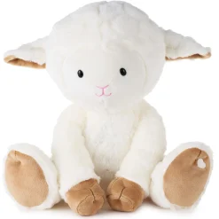 Lamb Plush With Light-Up Cross, 11.25
