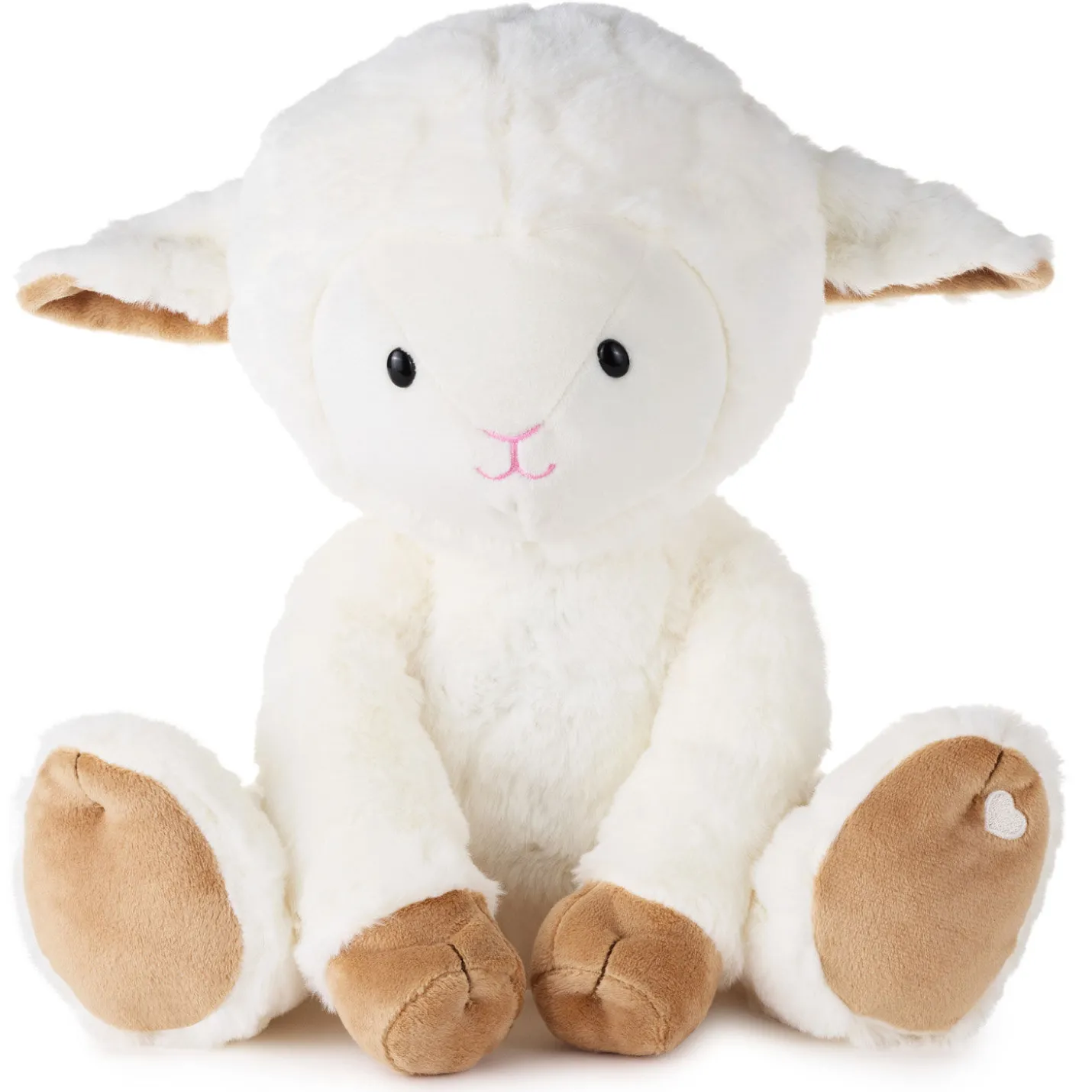 Lamb Plush With Light-Up Cross, 11.25"