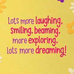 Laughing, Exploring, Dreaming 2nd Birthday Card for Girls