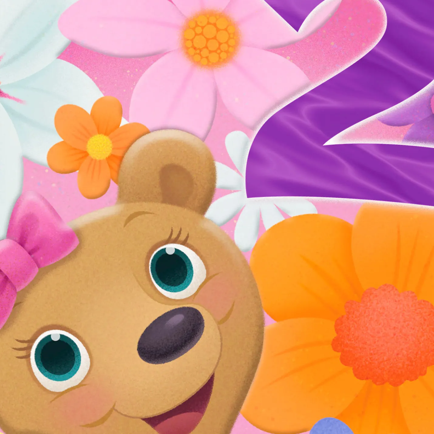 Laughing, Exploring, Dreaming 2nd Birthday Card for Girls