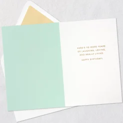 Laughing, Loving and Really Living 60th Birthday Card
