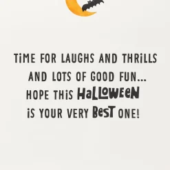 Laughs and Thrills Musical Halloween Card with Light