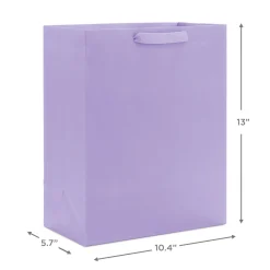 10.4" Lavender Large Square Gift Bag