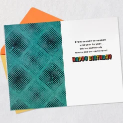 Let's Go Sports Graphics Lettering Birthday Card for Kids