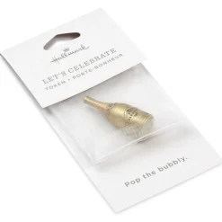 Let's Celebrate Champagne Bottle Metal Pocket Token