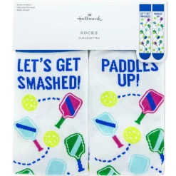 Let's Get Smashed Pickleball Novelty Crew Socks