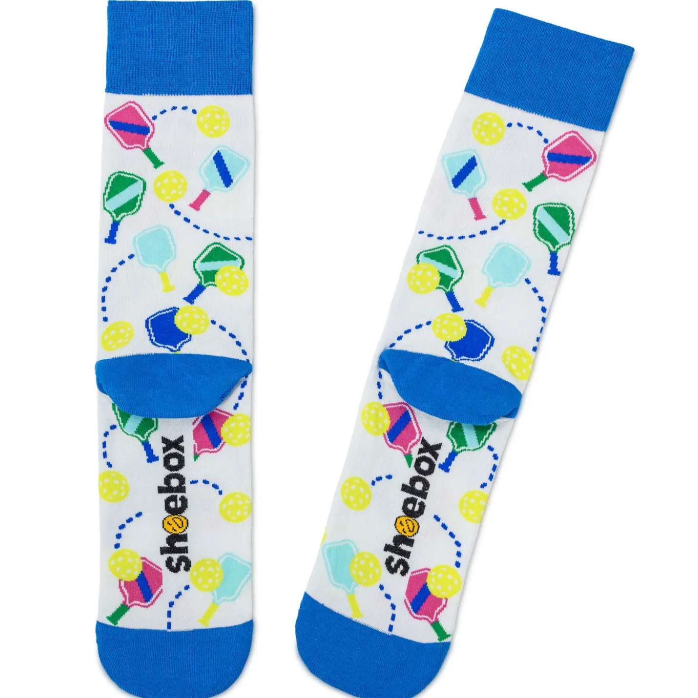 Let's Get Smashed Pickleball Novelty Crew Socks