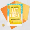 Let There Be Light Funny Pop-Up Birthday Card