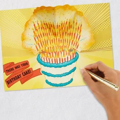 Let There Be Light Funny Pop-Up Birthday Card