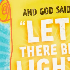 Let There Be Light Funny Pop-Up Birthday Card