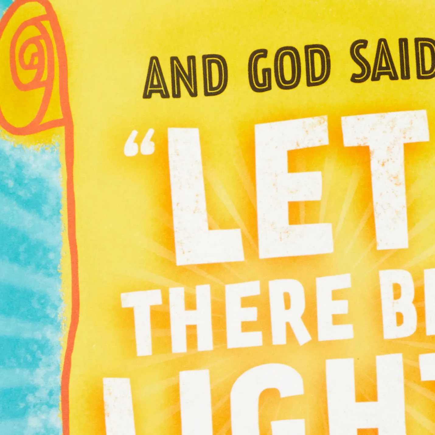 Let There Be Light Funny Pop-Up Birthday Card