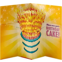 Let There Be Light Pop-Up Musical Birthday Card