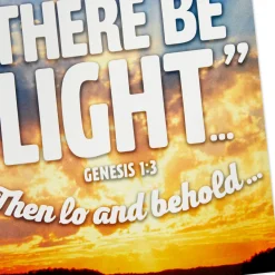 Let There Be Light Pop-Up Musical Birthday Card