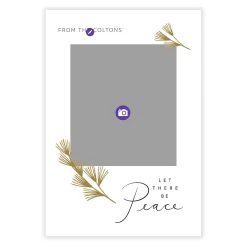 Let There Be Peace Flat Holiday Photo Card