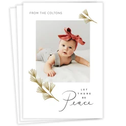 Let There Be Peace Flat Holiday Photo Card