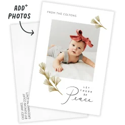 Let There Be Peace Flat Holiday Photo Card