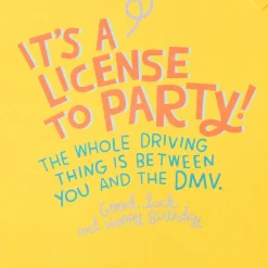 License to Party Funny Pop-Up 16th Birthday Card