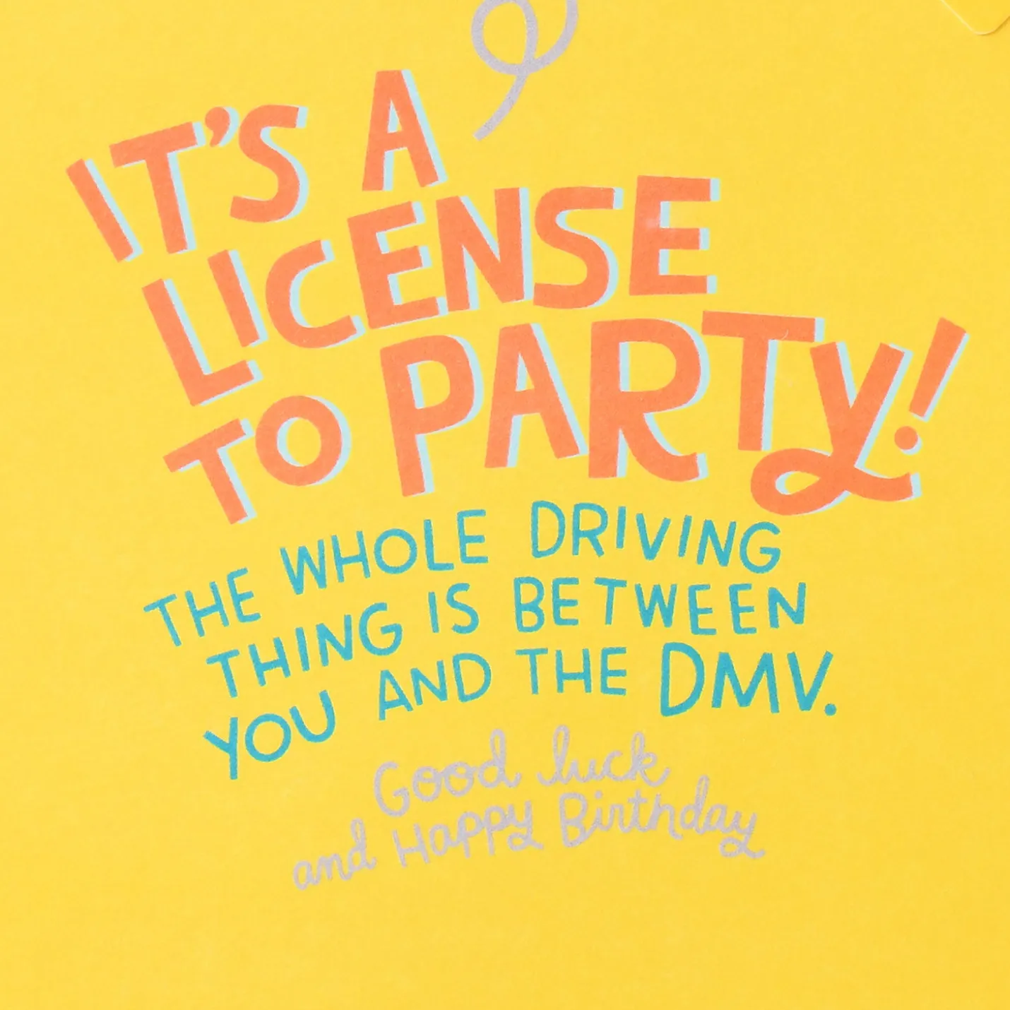 License to Party Funny Pop-Up 16th Birthday Card