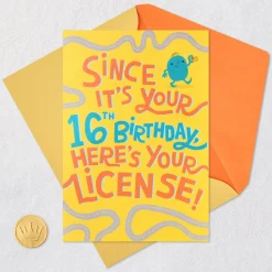 License to Party Funny Pop-Up 16th Birthday Card