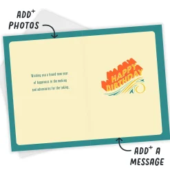 Life Is An Epic Journey Birthday Photo Card