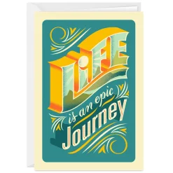 Life Is An Epic Journey Birthday Photo Card