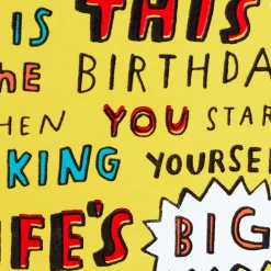 Life's Big Questions Funny Birthday Card