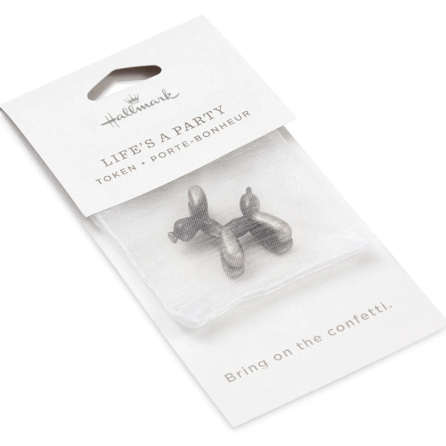 Life's a Party Balloon Dog Metal Pocket Token
