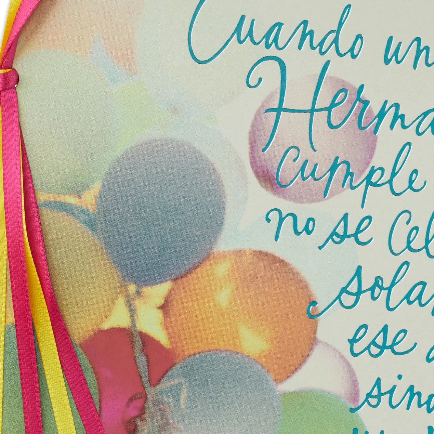 Lifetime of Memories Spanish-Language Birthday Card for Sister