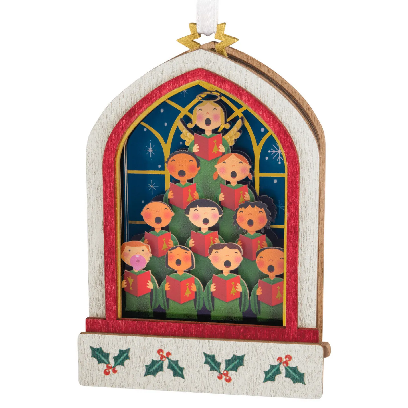 Lifting Their Voices Musical Papercraft Ornament