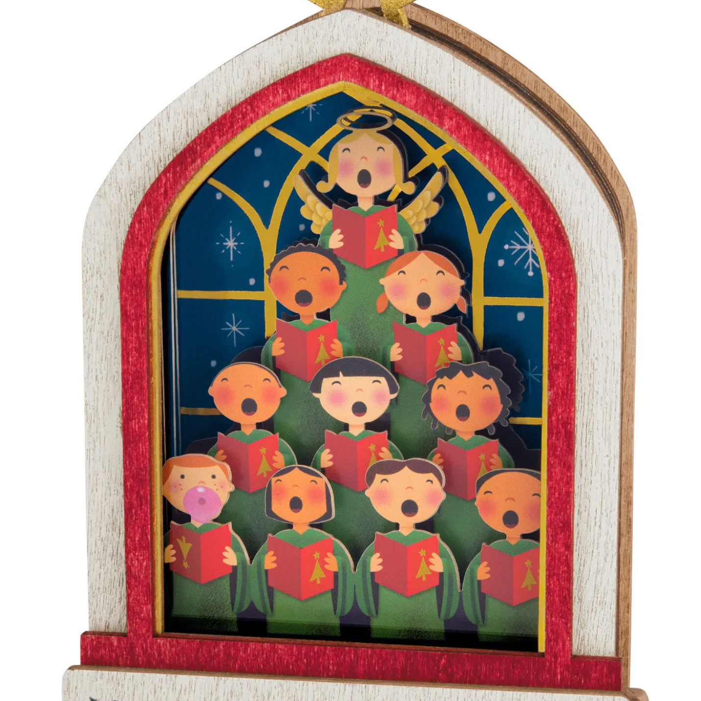 Lifting Their Voices Musical Papercraft Ornament