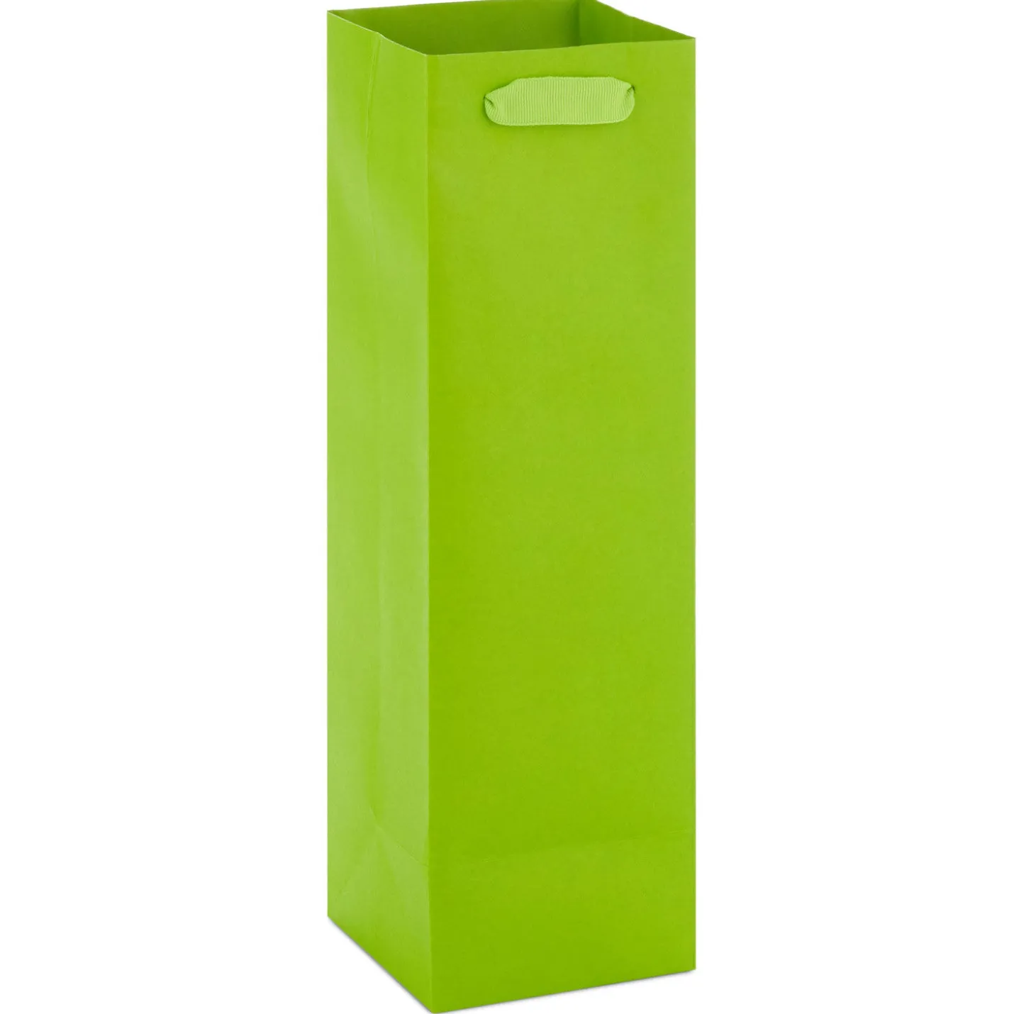 13" Lime Green Wine Gift Bag