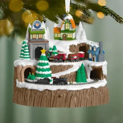 Lionel® Christmas Mountain Musical Ornament With Light and Motion