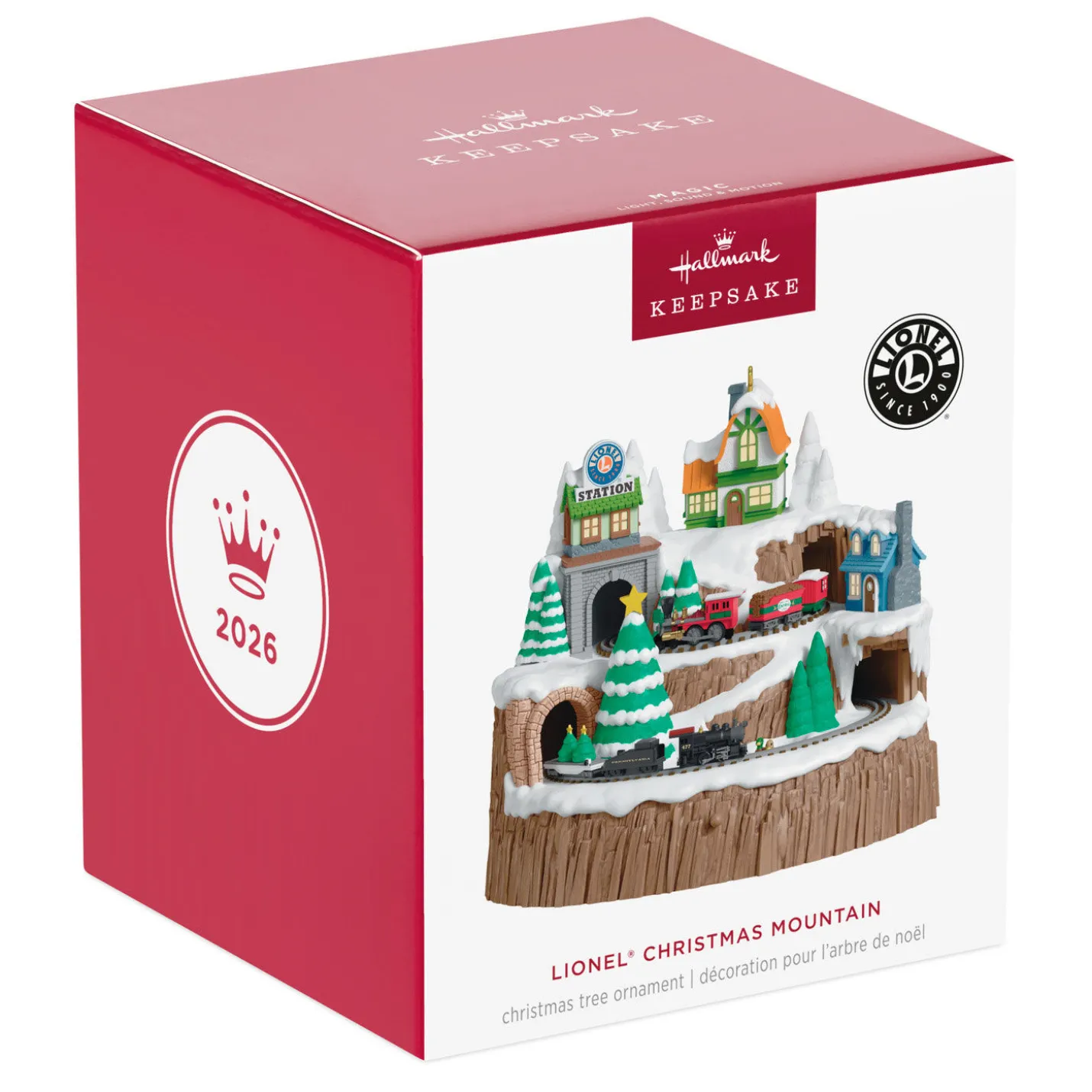Lionel® Christmas Mountain Musical Ornament With Light and Motion