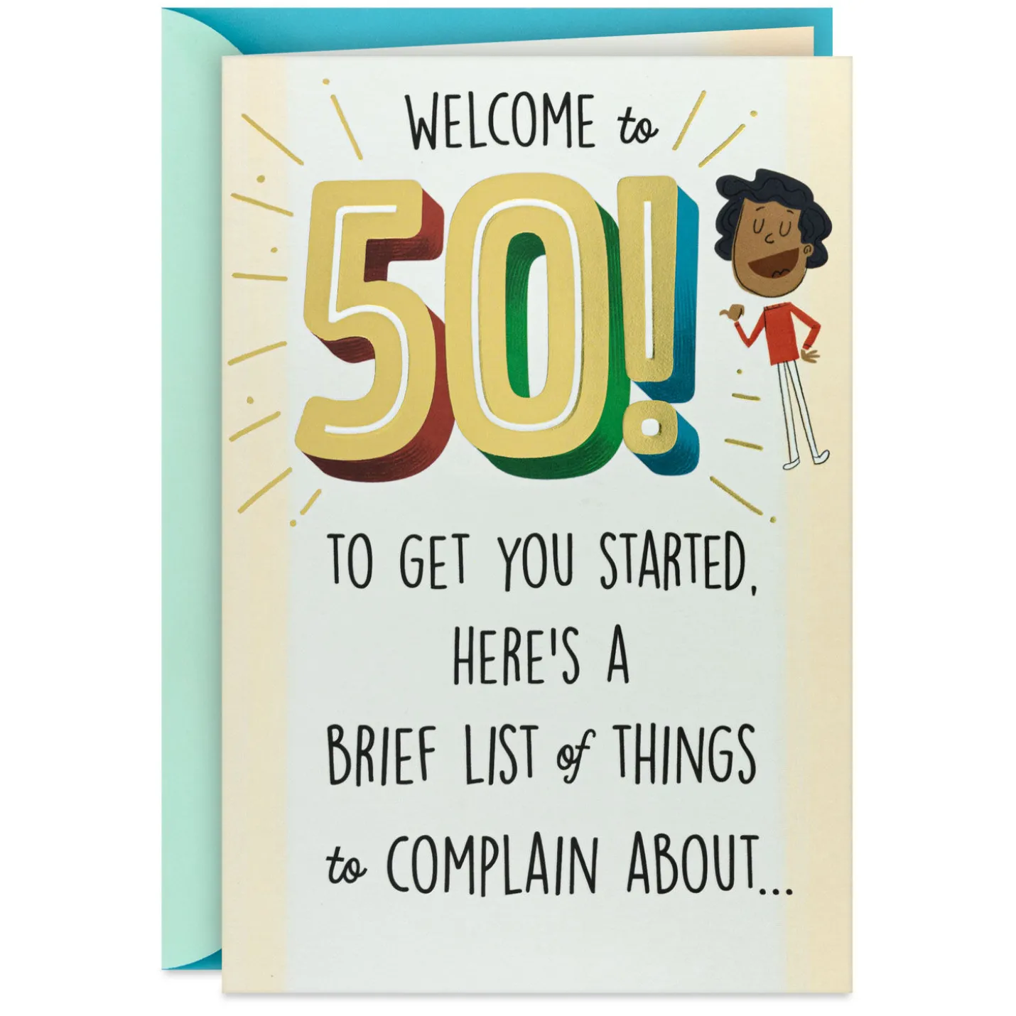 List of Things to Complain About Funny Pop-Up 50th Birthday Card