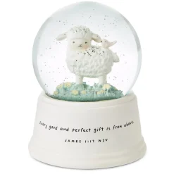 Little Lamb Musical Snow Globe