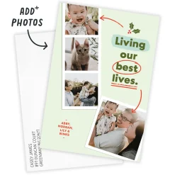 Living Our Best Lives Flat Christmas Photo Card