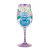 Lolita Best Grandma Ever Handpainted Wine Glass, 15 oz.